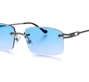 Окуляри сонцезахисні Vintage Eyewear POSITANO White gold Blue lenses
