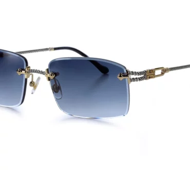 Окуляри сонцезахисні Vintage Eyewear POSITANO Yellow & white gold Black lenses