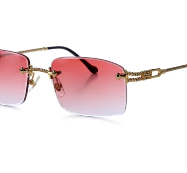 Окуляри сонцезахисні Vintage Eyewear POSITANO Yellow gold Red lenses