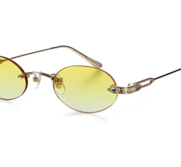 Окуляри сонцезахисні Vintage Eyewear SANTORINI Citrine Crystal YELLOW LENS