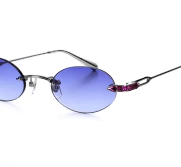 Окуляри сонцезахисні Vintage Eyewear SANTORINI Fuchsia Crystal PURPLE LENS