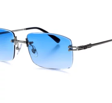 Окуляри сонцезахисні Vintage Eyewear MILANO White gold Blue lenses