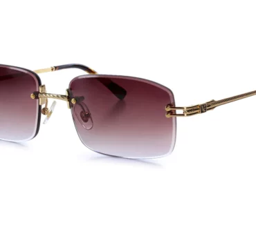 Окуляри сонцезахисні Vintage Eyewear MILANO Yellow gold Brown lenses