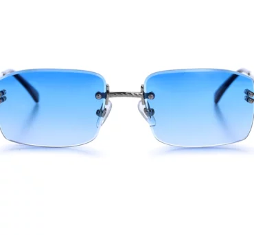 3white gold blue lenses